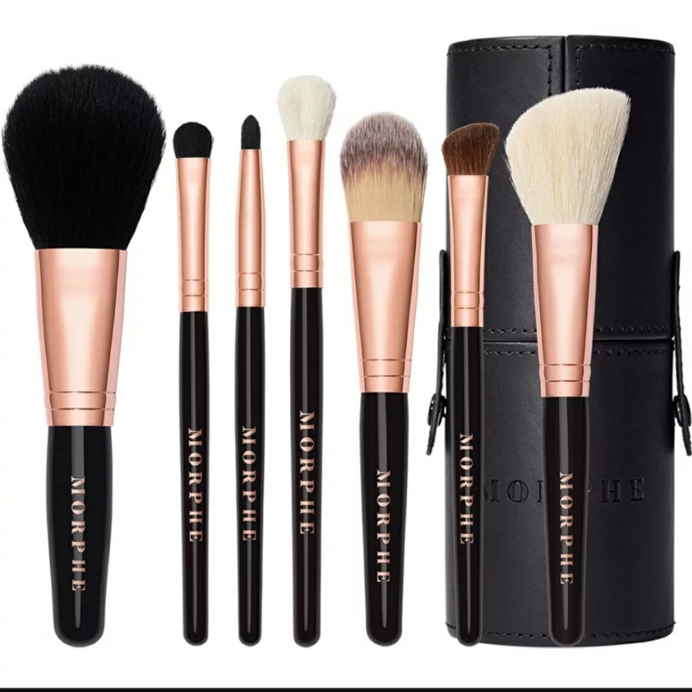Morphe Rose Bae 7 Piece Face and Eye Brush Set
